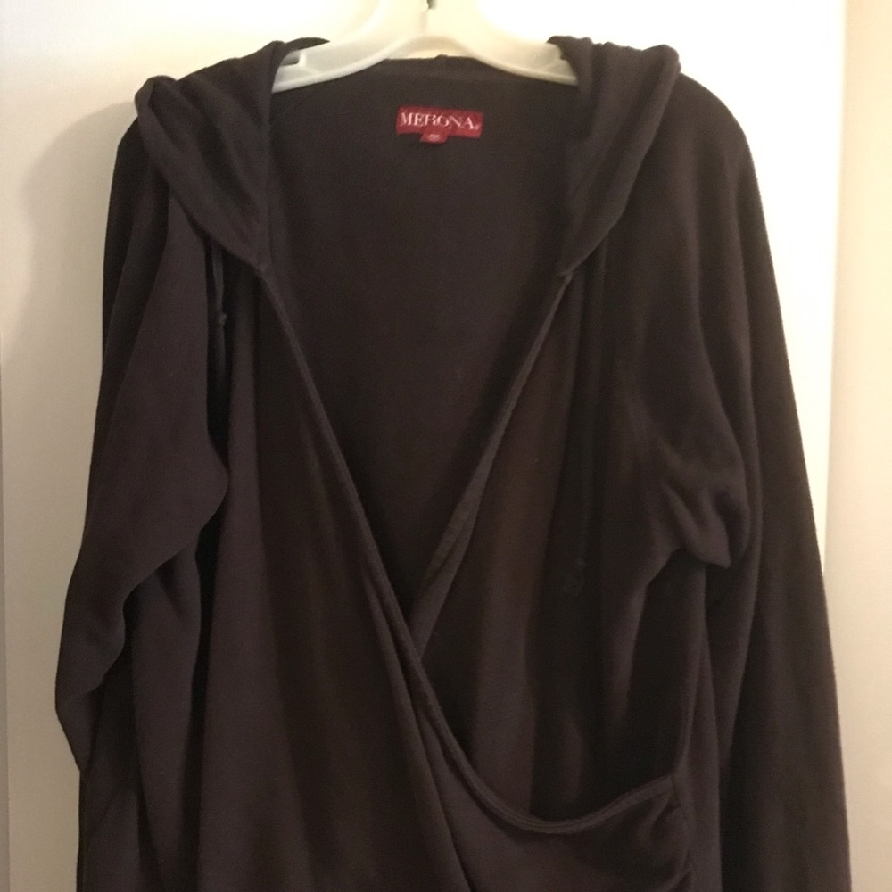 Merona women’s dark brown hoodie